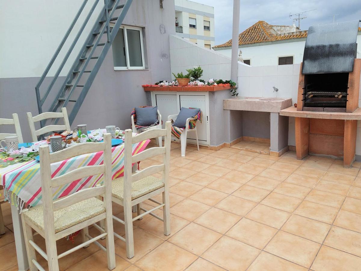 Casa Olhao Terraco: Espaco, Conforto E Terraco Com Churrasqueira Zewnętrze zdjęcie